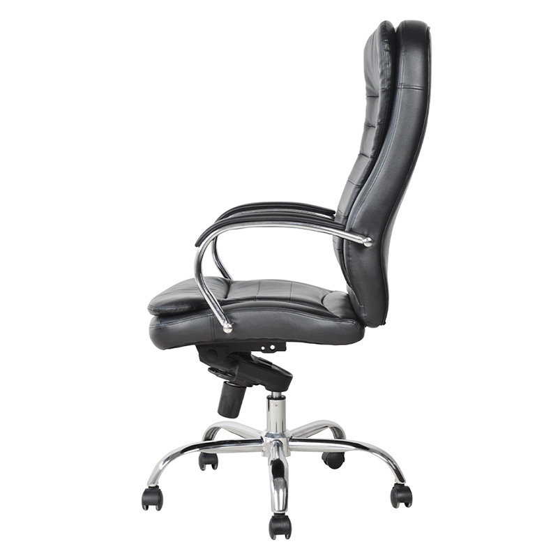 Krom Pedli Kolçaklı Ergonomik Yönetici Ofis Koltuğu(M-6117)