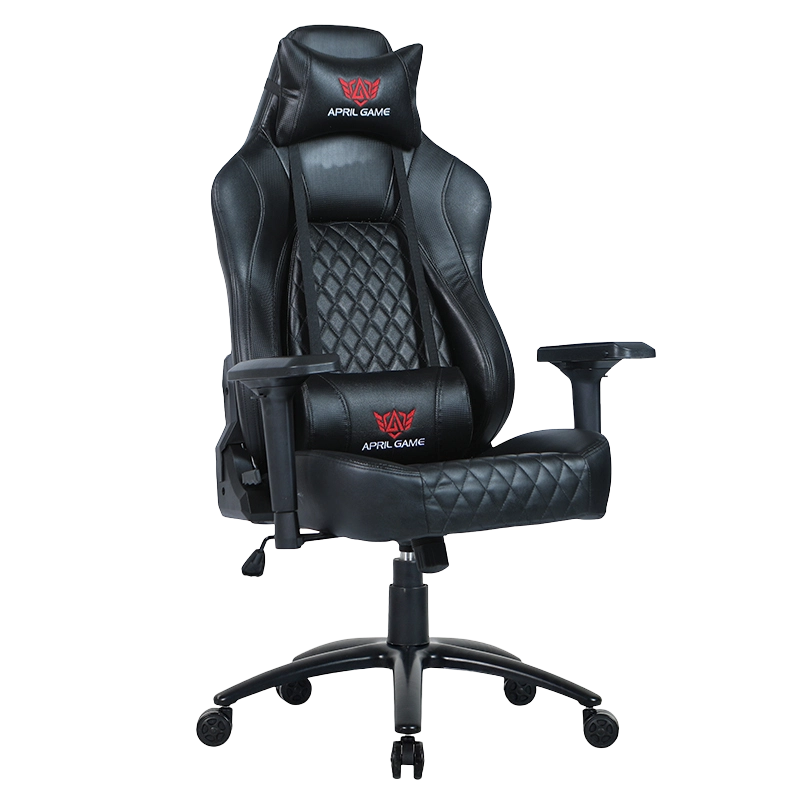Yüksek Arka 4D kol dayama siyah boyama metal taban oyun koltuğu (Y-2520)