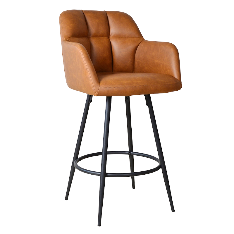 PU Düşük Sırtlı Karşı Yükseklik Tabure Sandalyesi (X-5117B)