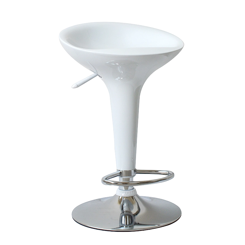 Beyaz ABS Plastik Döner Kaldırmalı Bar Taburesi Sandalyesi (GY-901)